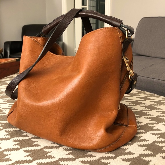 Massimo Dutti Leather Tote - Picture 1 of 10